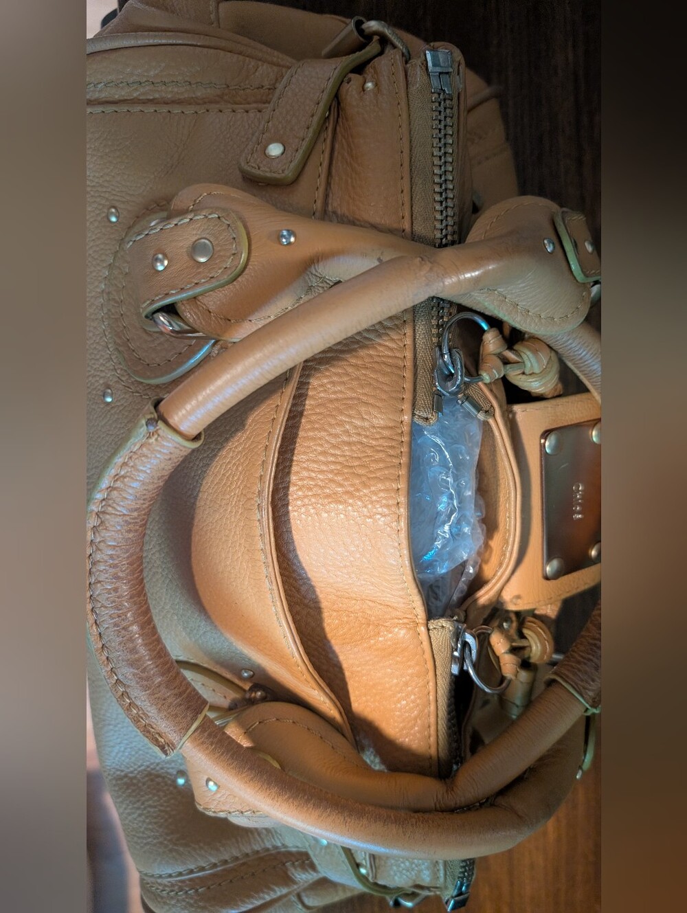 Y2K Chloé Paddington Shoulder Bag - Tan/ NO LOCK - Picture 12 of 16